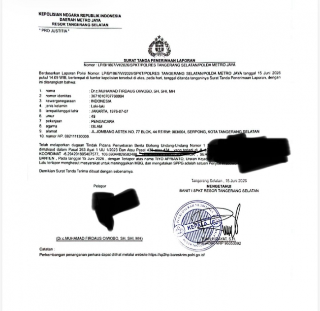 King Naga Apresiasi Langkah Hukum Firdaus Oiwobo, Tegaskan Penyelesaian Dugaan Fitnah Harus Lewat Jalur Legal